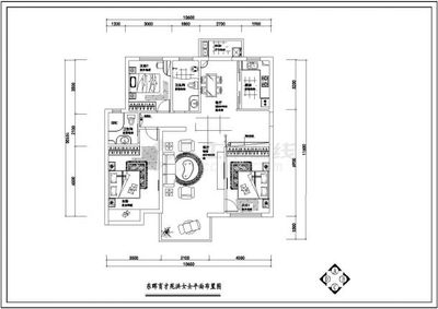 广州某样板房住宅完整装修设计CAD图